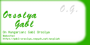 orsolya gabl business card